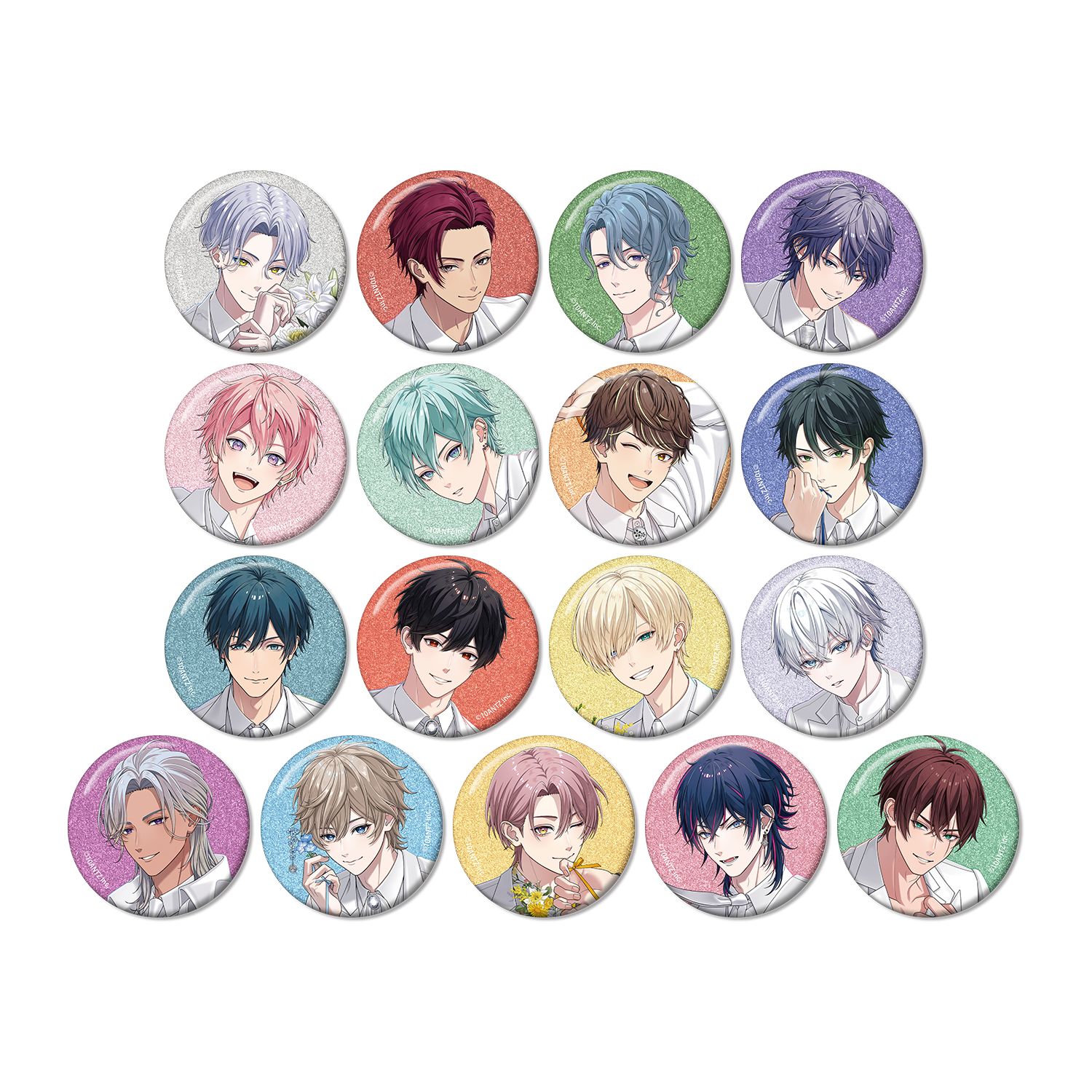 戦国 A LIVE 描き下ろし 3周年衣装ver. トレーディンググリッター缶バッジ(単位/単品) Image 2 | AniSmile