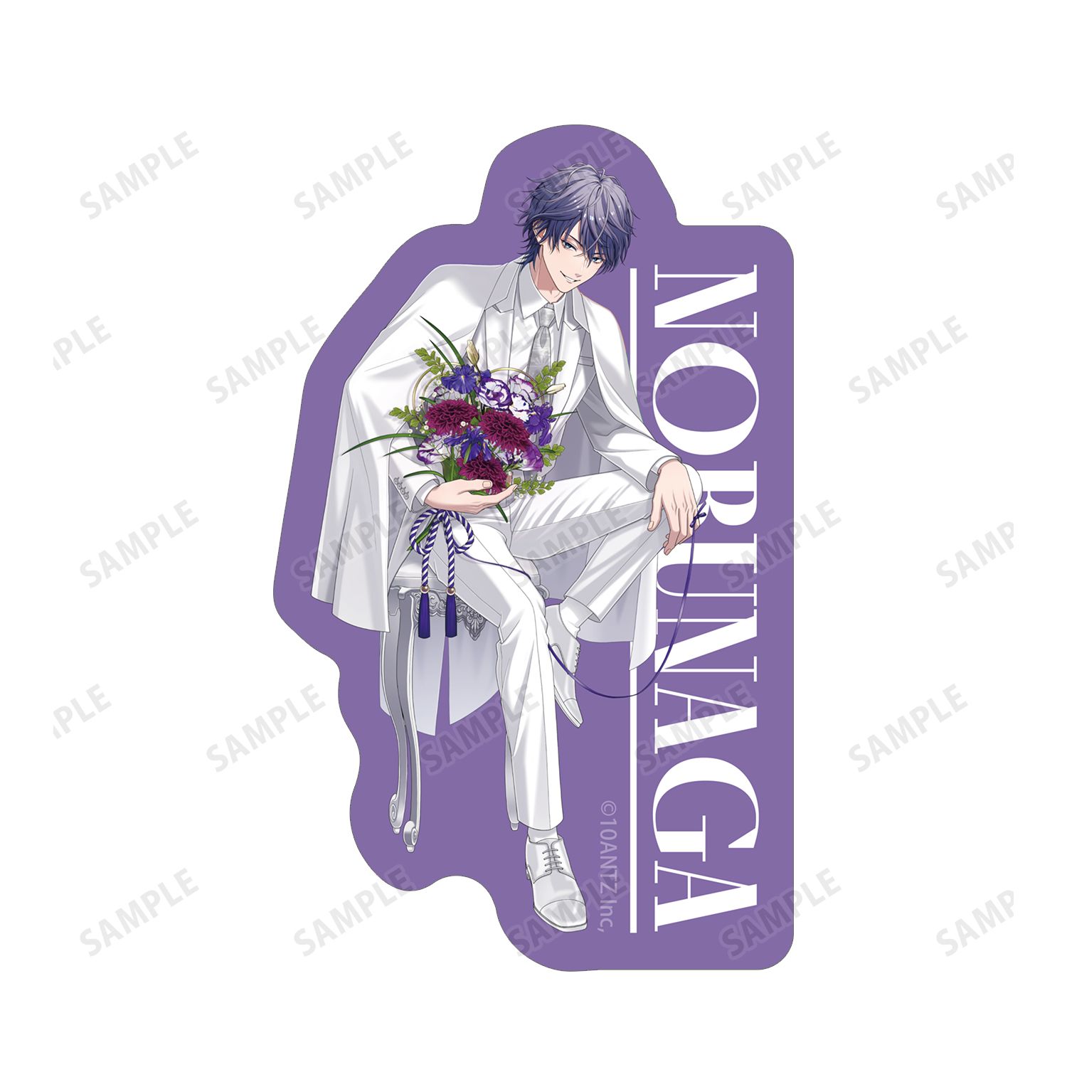戦国 A LIVE 描き下ろし 織田 信長 3周年衣装ver. ダイカットステッカー2個セット Image 2 | AniSmile
