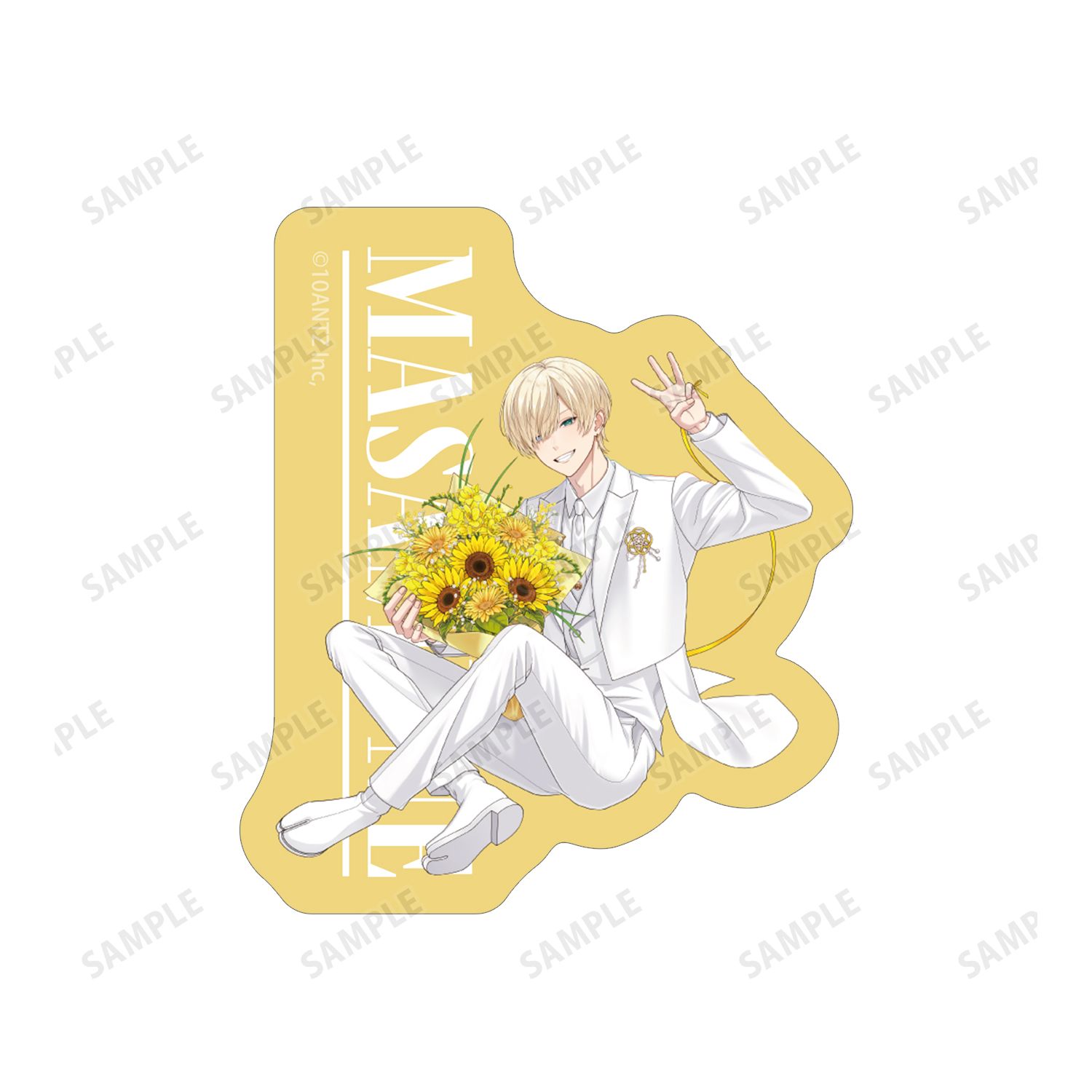 戦国 A LIVE 描き下ろし 伊達 政宗 3周年衣装ver. ダイカットステッカー2個セット 画像 3 | AniSmile