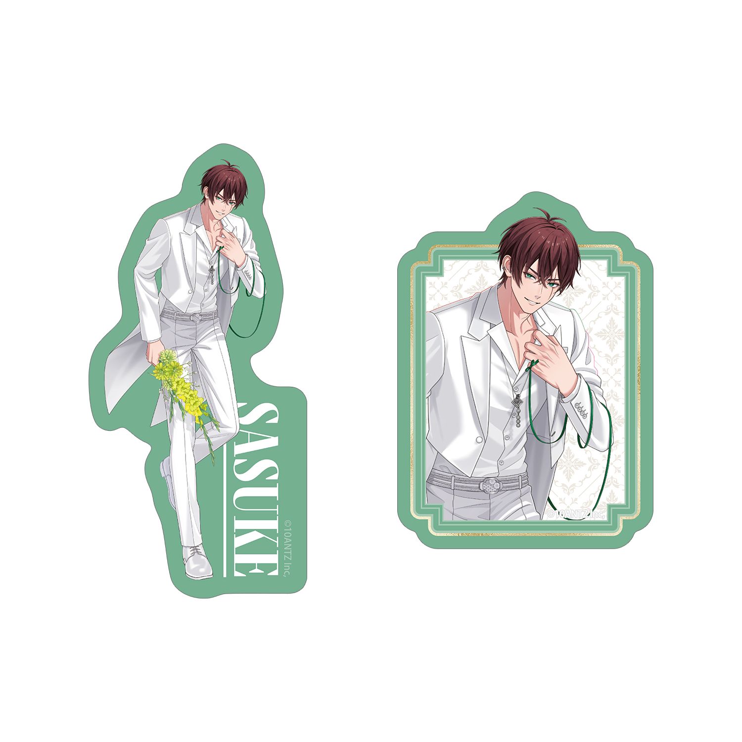 戦国 A LIVE 描き下ろし 猿飛 佐助 3周年衣装ver. ダイカットステッカー2個セット - AniSmile