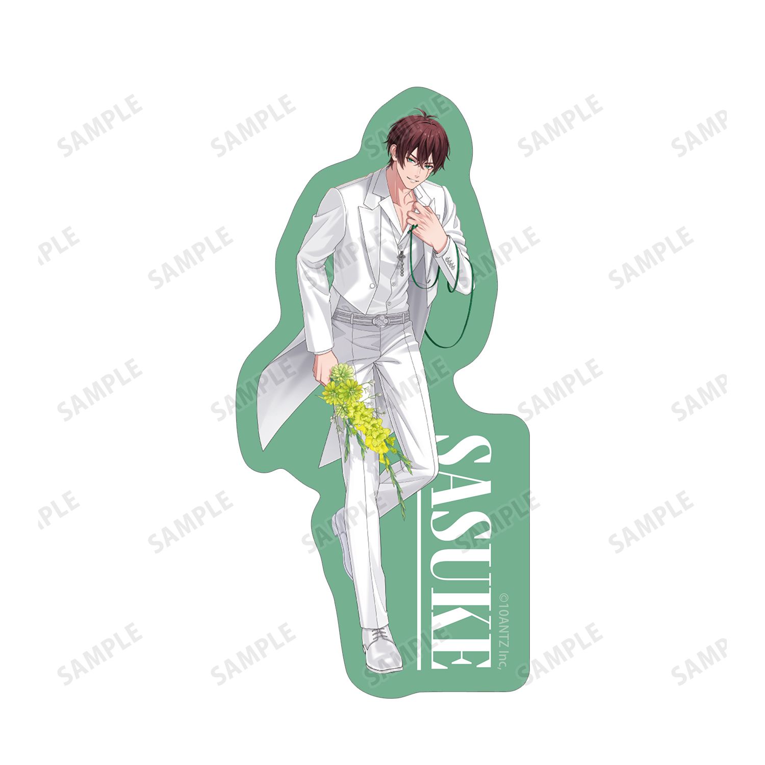 戦国 A LIVE 描き下ろし 猿飛 佐助 3周年衣装ver. ダイカットステッカー2個セット Image 2 | AniSmile
