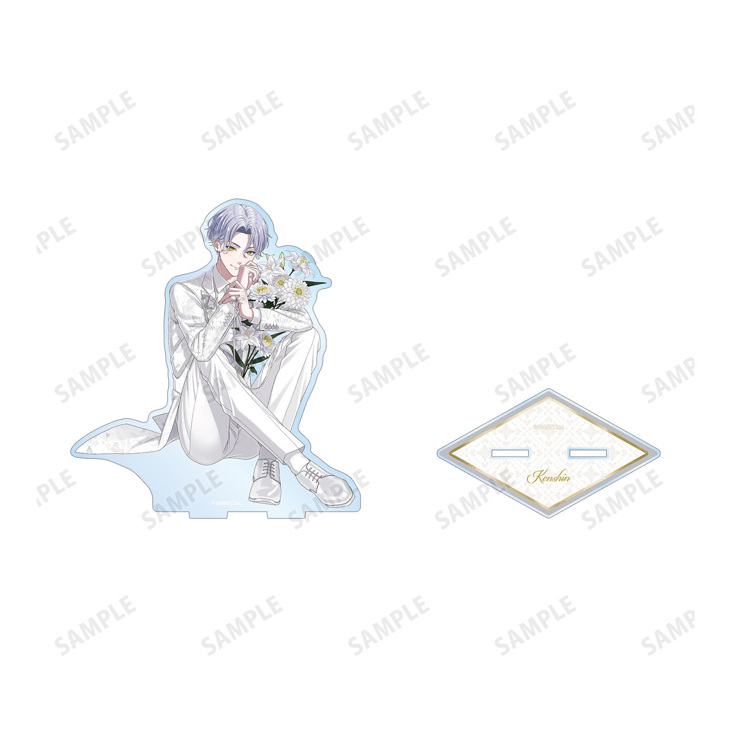 戦国 A LIVE 描き下ろし 上杉 謙信 3周年衣装ver. 特大アクリルスタンド Image 3 | AniSmile