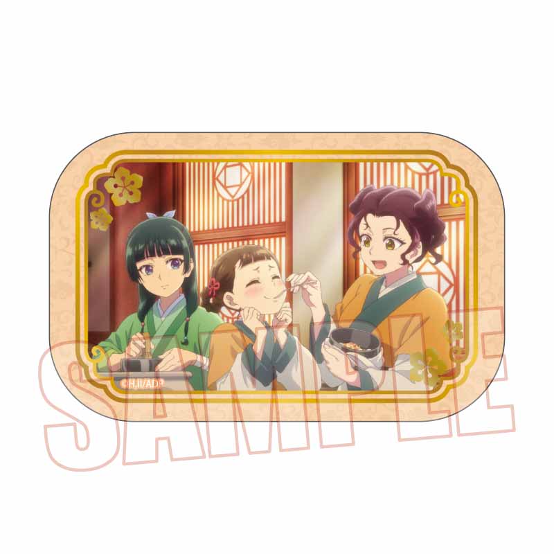メモリーズスクエア缶バッジ 薬屋のひとりごと/猫猫&小蘭&子翠 Image 2 | AniSmile