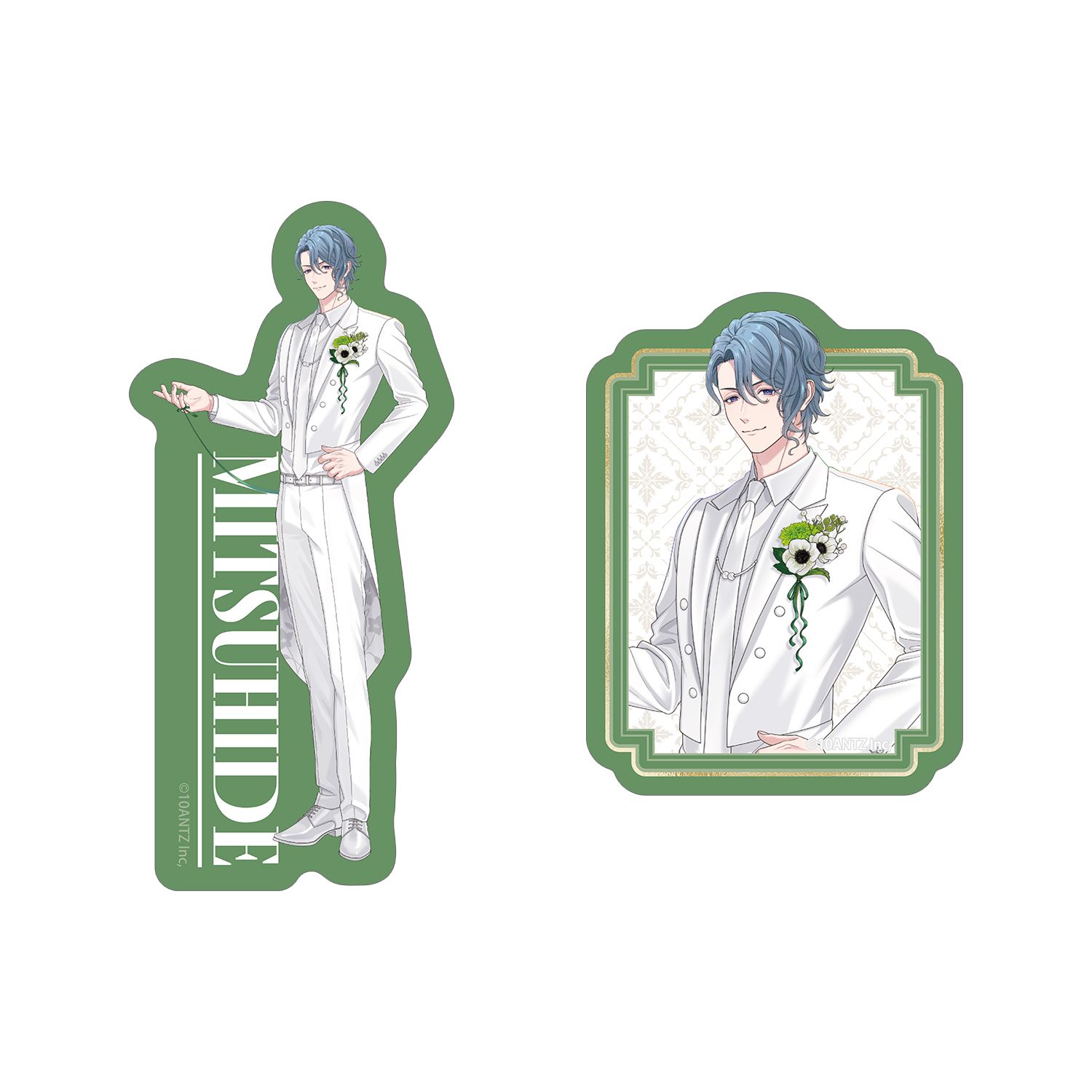戦国 A LIVE 描き下ろし 明智 光秀 3周年衣装ver. ダイカットステッカー2個セット 画像 5 | AniSmile
