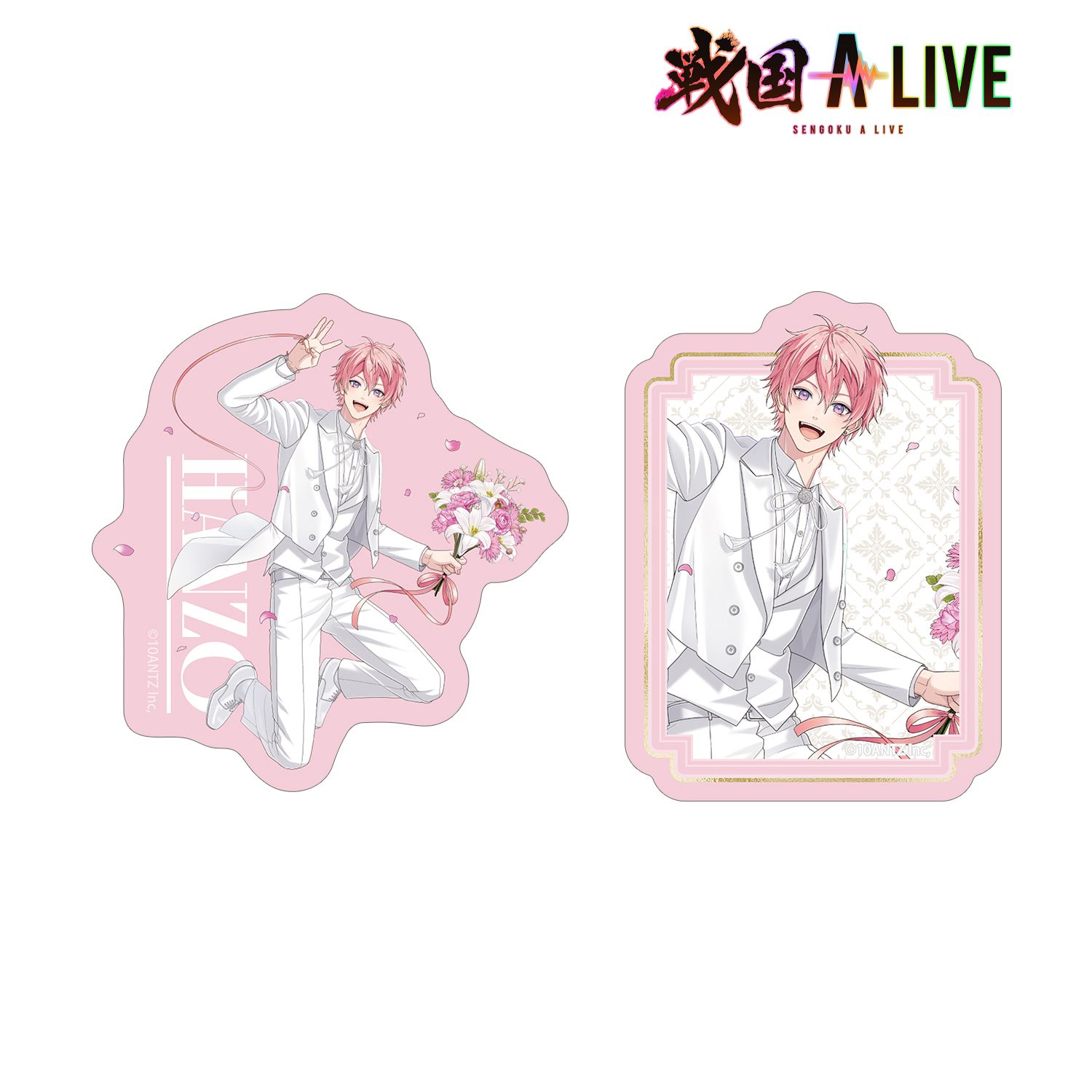 戦国 A LIVE 描き下ろし 服部 半蔵 3周年衣装ver. ダイカットステッカー2個セット 画像 6 | AniSmile
