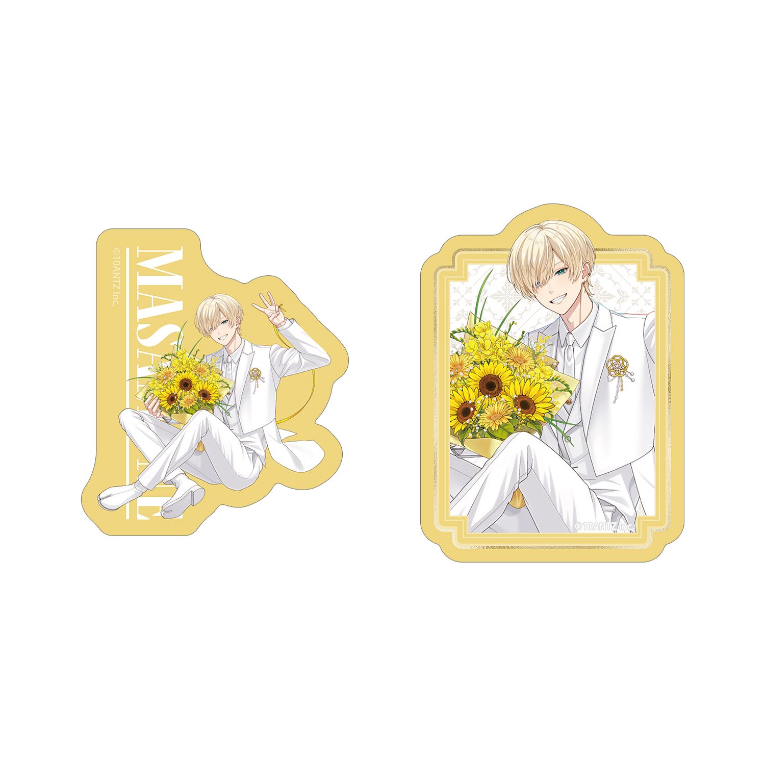 戦国 A LIVE 描き下ろし 伊達 政宗 3周年衣装ver. ダイカットステッカー2個セット 画像 5 | AniSmile