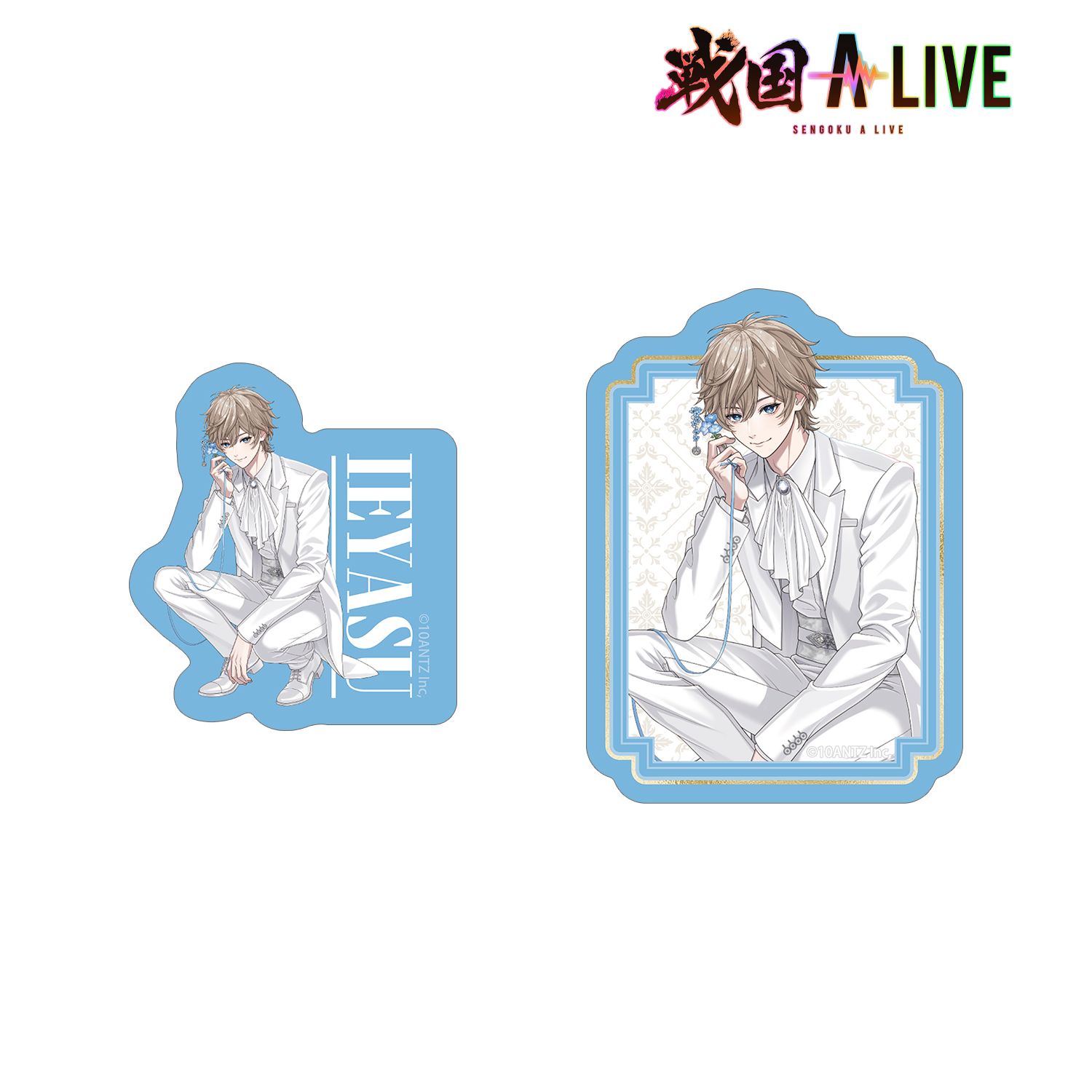 戦国 A LIVE 描き下ろし 徳川 家康 3周年衣装ver. ダイカットステッカー2個セット 画像 6 | AniSmile