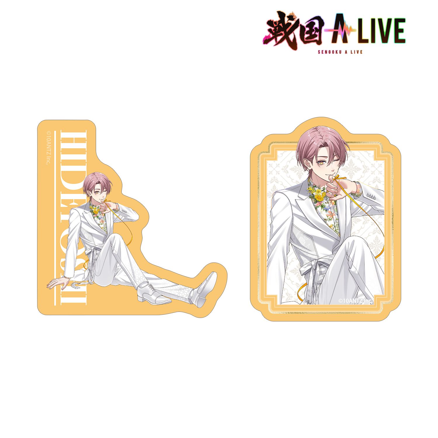 戦国 A LIVE 描き下ろし 豊臣 秀吉 3周年衣装ver. ダイカットステッカー2個セット 画像 6 | AniSmile