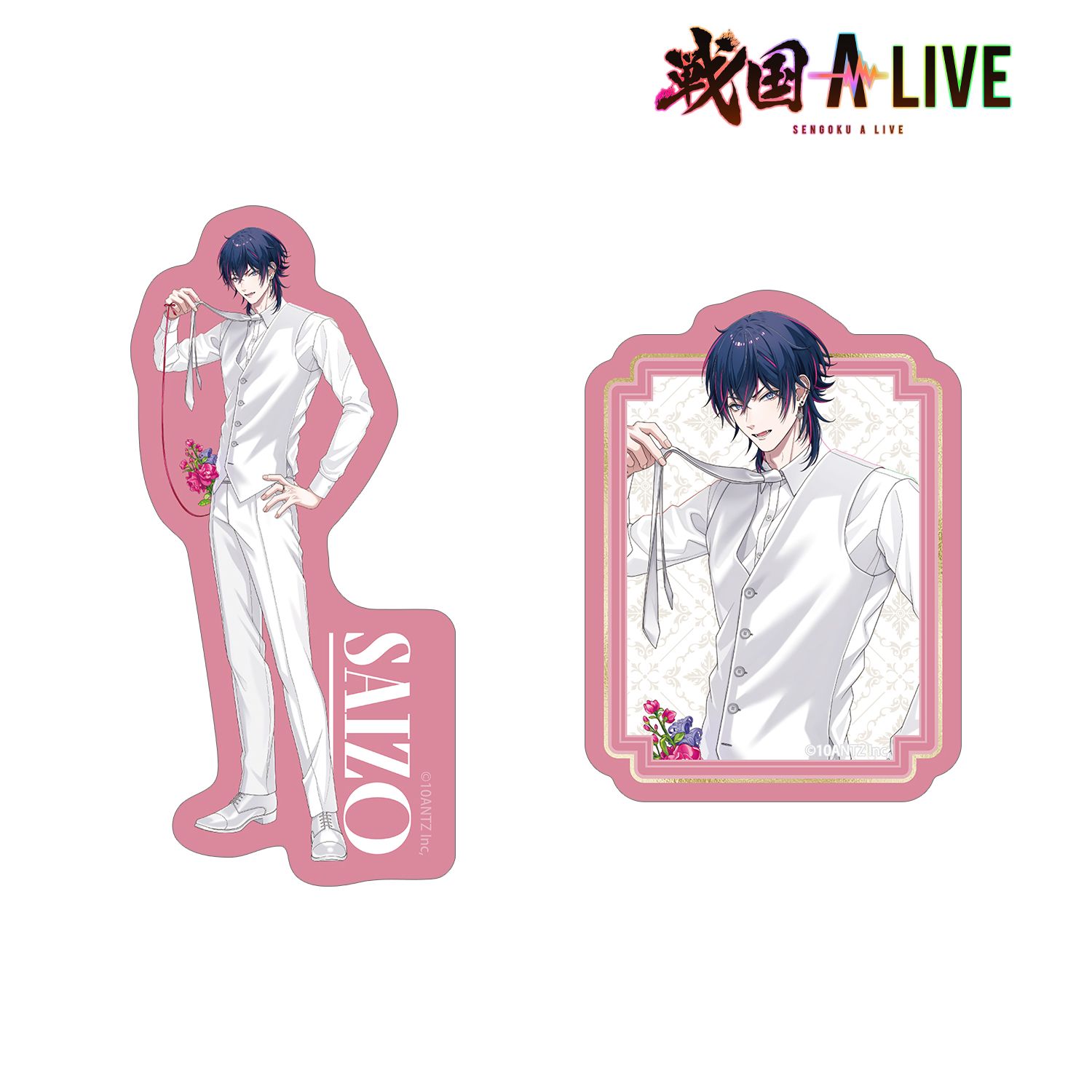 戦国 A LIVE 描き下ろし 霧隠 才蔵 3周年衣装ver. ダイカットステッカー2個セット 图片 6 | AniSmile