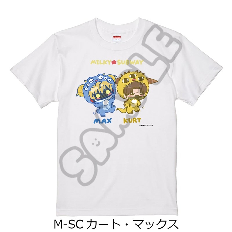 アニメ『銀河特急 ミルキー☆サブウェイ』 Tシャツ(mochocho第2弾) M-SC(カート・マックス) ホワイト Lサイズ - AniSmile