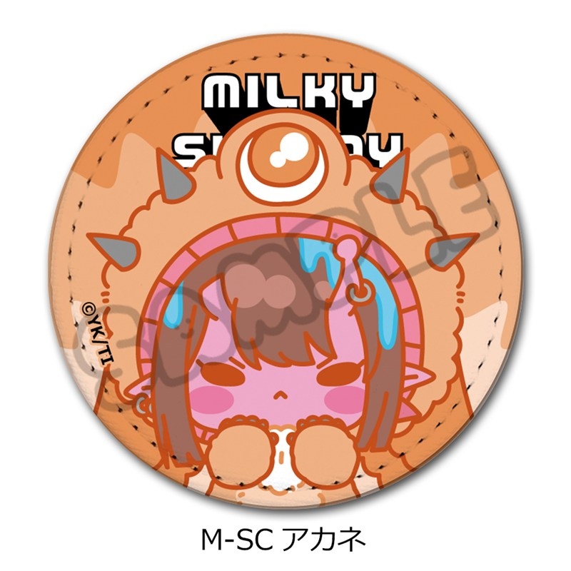 アニメ『銀河特急 ミルキー☆サブウェイ』 レザーバッジ(丸形)(mochocho第2弾) M-SC(アカネ) - AniSmile