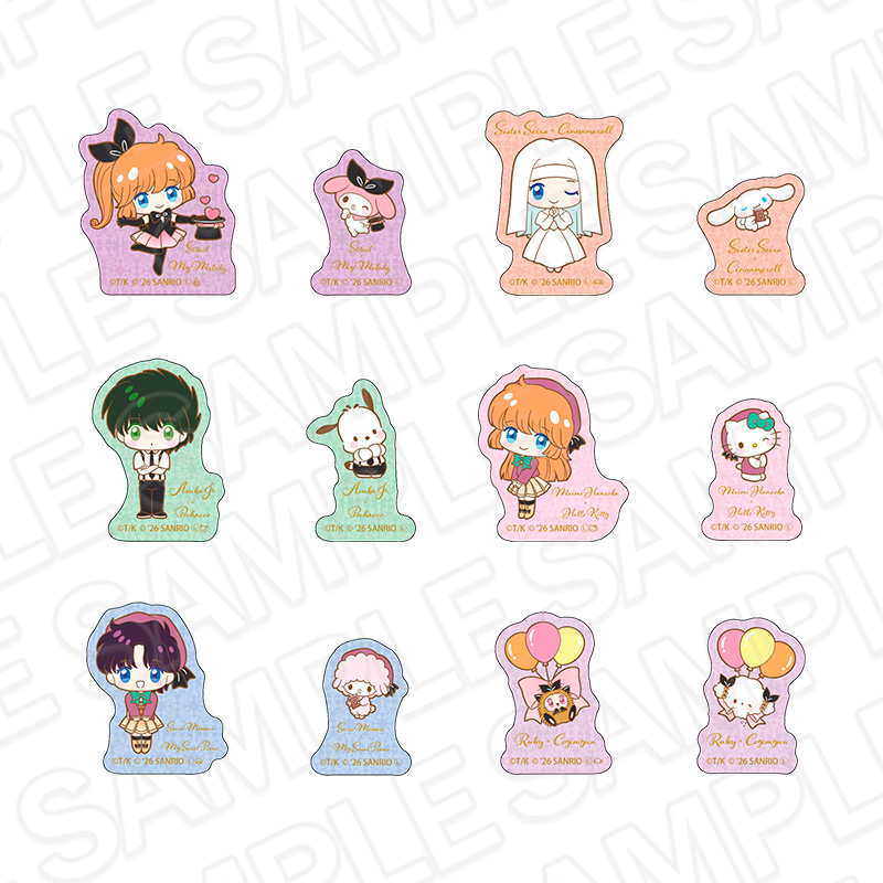 怪盗セイント・テール×サンリオキャラクターズ アクリルステッカー(ランダム) - AniSmile