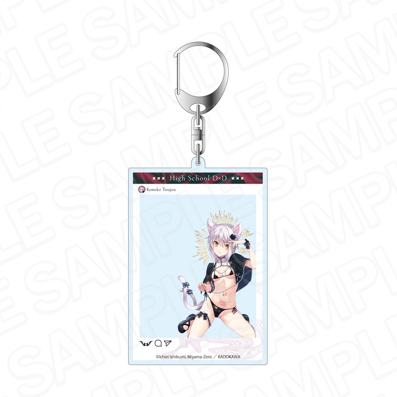 ハイスクールD×D SNS風アクリルキーホルダー 塔城小猫 サキュバス&シスター ver. - official product image | AniSmile