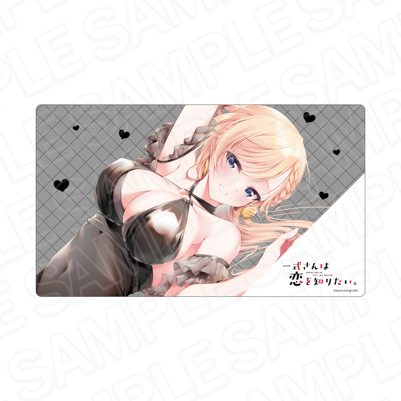 一式さんは恋を知りたい。 ラバーデスクマット 一式リンナミルフォード ブラックドレス ver. - AniSmile