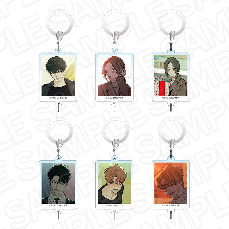 枯れた花に涙を 証明写真風チャーム(ランダム) - official product image | AniSmile