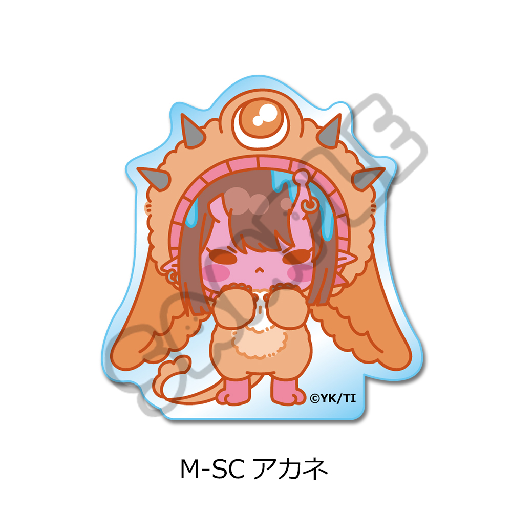 アニメ『銀河特急 ミルキー☆サブウェイ』 アクリルミニブロック(mochocho第2弾) M-SC(アカネ) Image 2 | AniSmile