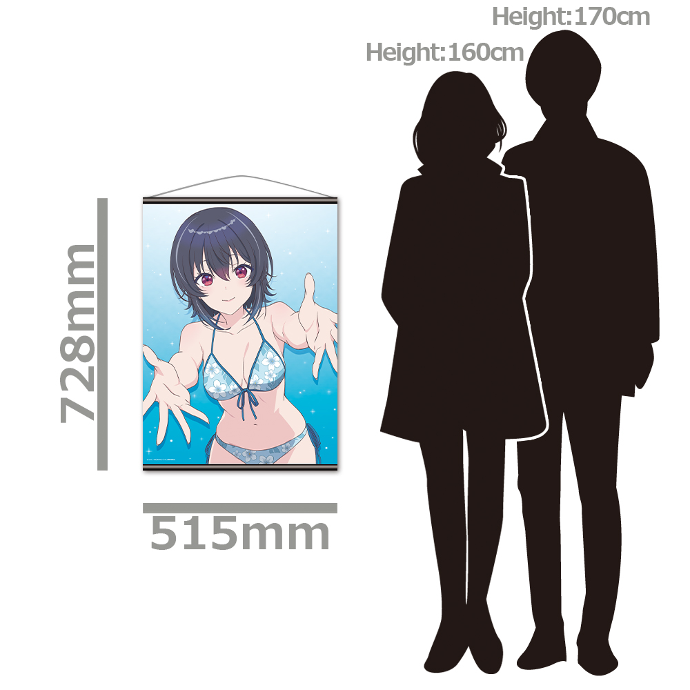 クラスで2番目に可愛い女の子と友だちになった B2タペストリー 朝凪海 水着ver. - AniSmile