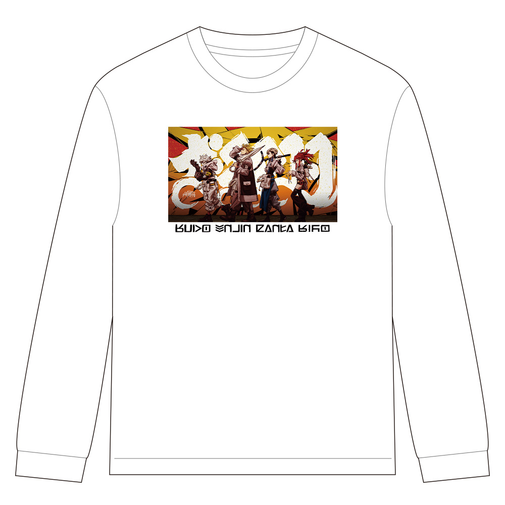 ガチアクタ リブ付ロングスリーブTシャツ ルド&エンジン&ザンカ&リヨウ サイズ - AniSmile