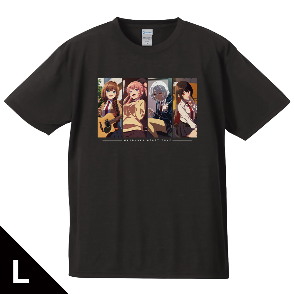 真夜中ハートチューン Tシャツ 六花&寧々&イコ&しのぶ Lサイズ 图片 4 | AniSmile