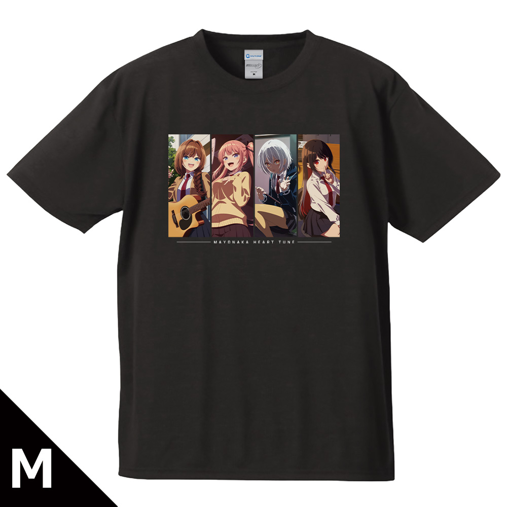 真夜中ハートチューン Tシャツ 六花&寧々&イコ&しのぶ Mサイズ 图片 5 | AniSmile