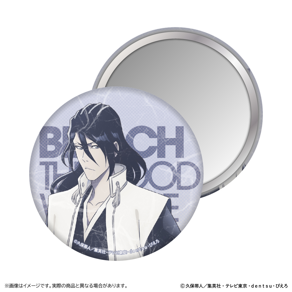 BLEACH 千年血戦篇 和紙風缶ミラー/朽木白哉 - official product image | AniSmile