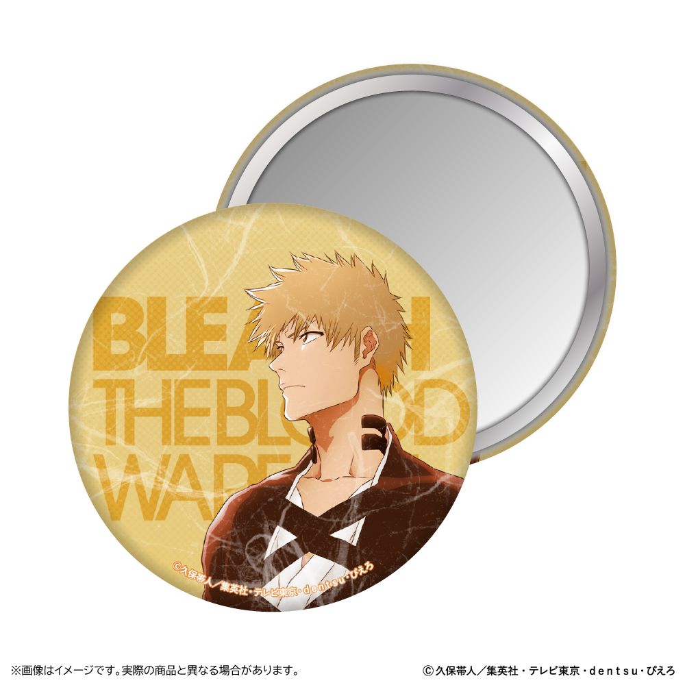 BLEACH 千年血戦篇 和紙風缶ミラー/黒崎一護 - AniSmile