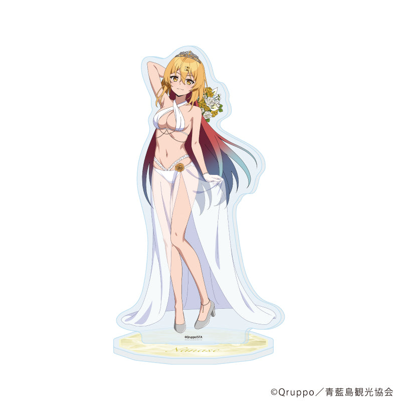 アクリルスタンド「ぬきたし THE ANIMATION」05/片桐 奈々瀬 水着ウェディングver.(描き下ろしイラスト) - AniSmile