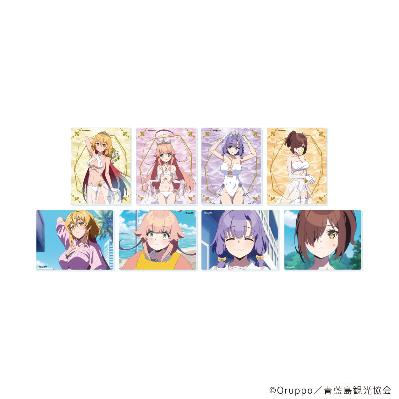 アクリルカード「ぬきたし THE ANIMATION」02/水着ウェディングver. ブラインド(全8種)(公式&描き下ろしイラスト) - AniSmile