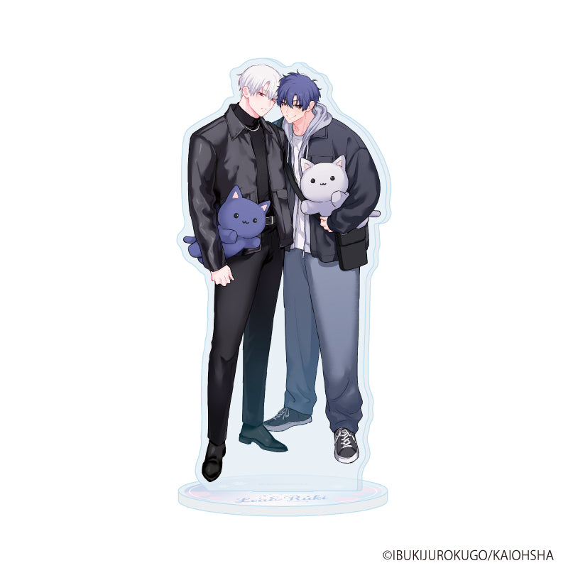 アクリルスタンド「吸血鬼と人間のBL」01/レア・スネークアイ&獅子神流貴(描き下ろしイラスト) - AniSmile