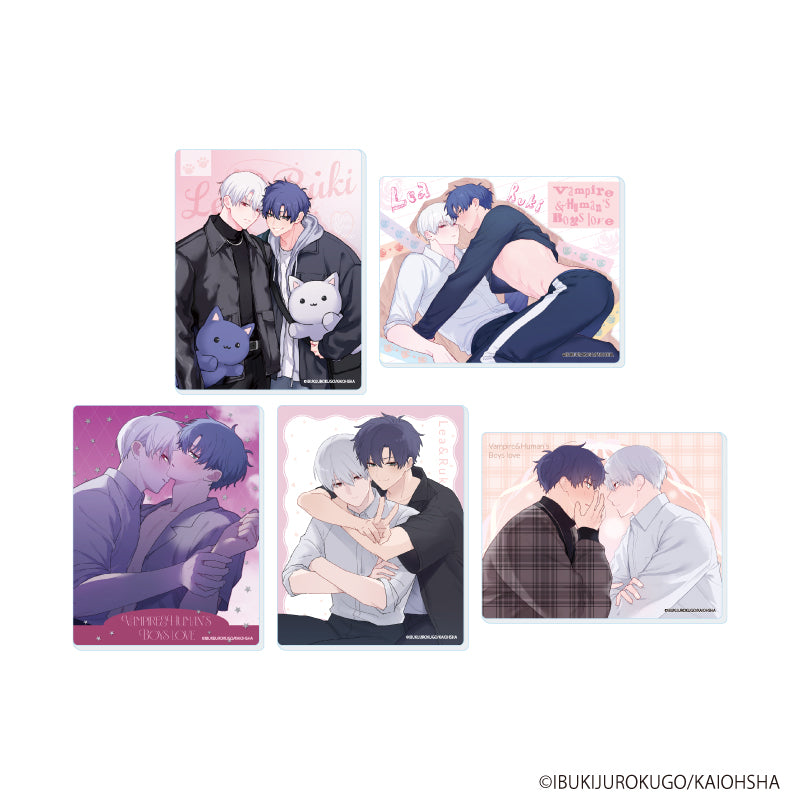 アクリルカード「吸血鬼と人間のBL」01/ブラインド(全5種)(公式&描き下ろしイラスト) - official product image | AniSmile