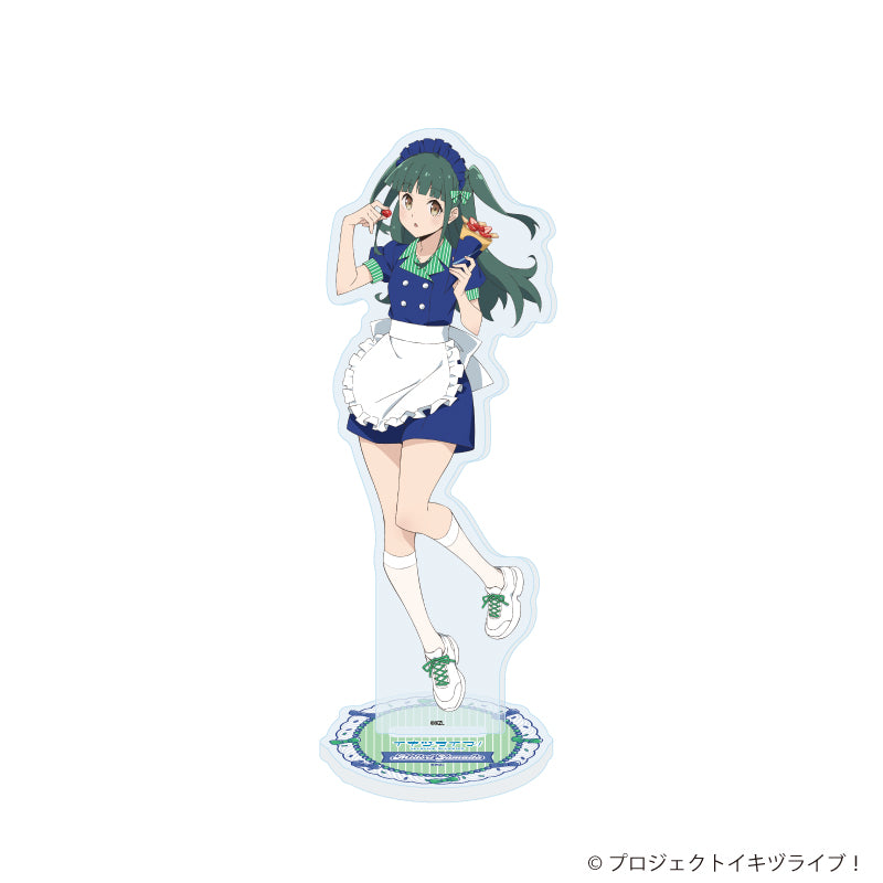 アクリルスタンド「イキヅライブ! LOVELIVE! BLUEBIRD」09/クレープver. 山田真緑(描き下ろしイラスト) - official product image | AniSmile