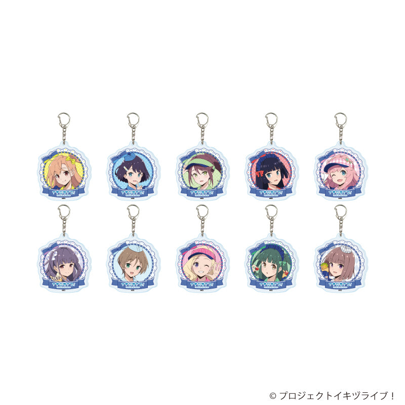 アクリルキーホルダー「イキヅライブ! LOVELIVE! BLUEBIRD」01/クレープver. トレーディング(全10種)(描き下ろしイラスト) - AniSmile