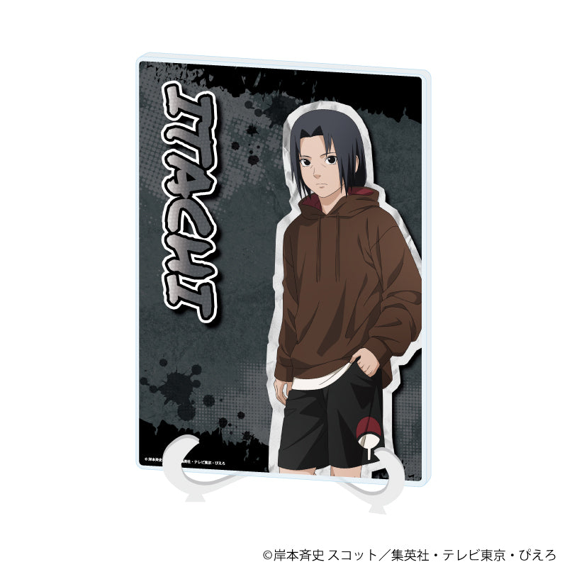 アクリルアートボード(A5サイズ)「NARUTO-ナルト- 疾風伝」07/うちはイタチ ストリートファッションver.(描き下ろしイラスト) - AniSmile