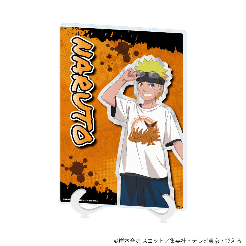 アクリルアートボード(A5サイズ)「NARUTO-ナルト- 疾風伝」03/うずまきナルト ストリートファッションver.(描き下ろしイラスト) - AniSmile