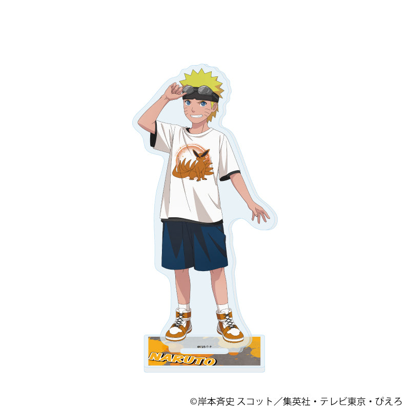 アクリルスタンド「NARUTO-ナルト- 疾風伝」72/うずまきナルト ストリートファッションver.(描き下ろしイラスト) - AniSmile