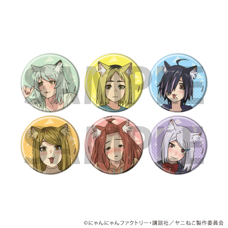 缶バッジ「TVアニメ『ヤニねこ』」01/ブラインド(全6種)(公式イラスト) - AniSmile
