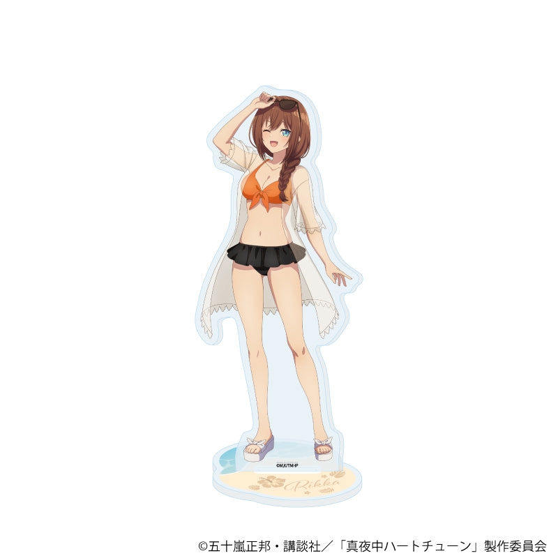 アクリルスタンド「TVアニメ『真夜中ハートチューン』」05/井ノ華 六花 ビーチデートver.(描き下ろしイラスト) - official product image | AniSmile