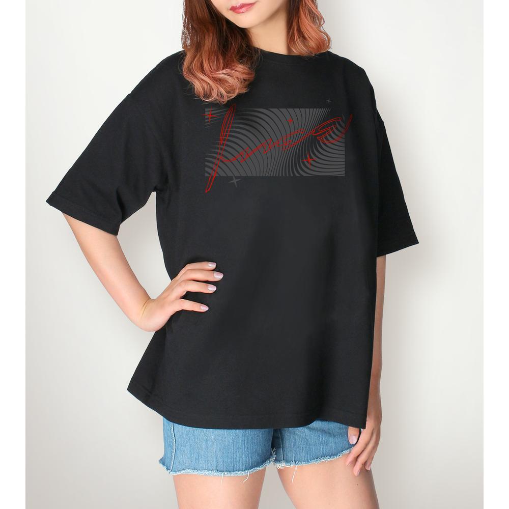 409SKU アークナイツ 描き起こし ショッピングver. イネス 着用BIGシルエットTシャツユニセックス(サイズ/L) 图片 5 | AniSmile