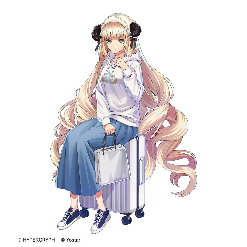 409SKU アークナイツ 描き起こし ショッピングver. ナイチンゲール 着用パーカーレディース(サイズ/XXXL) Image 4 | AniSmile