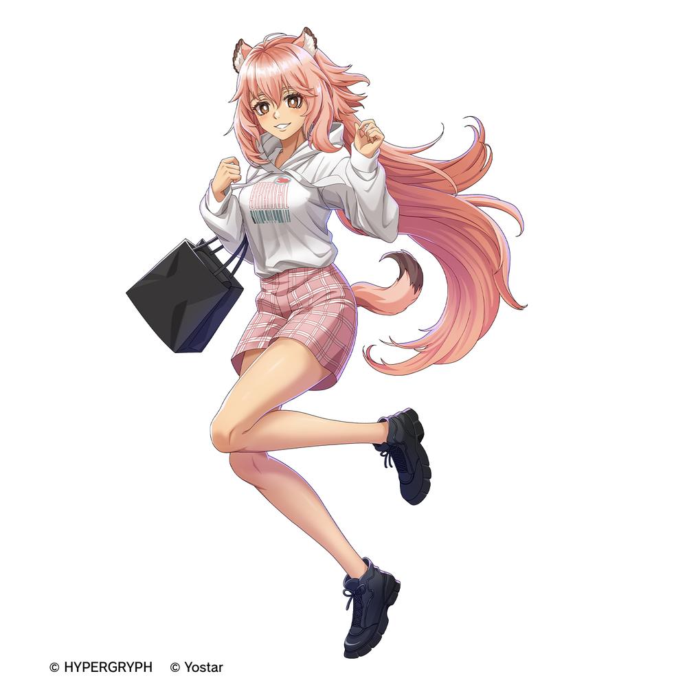409SKU アークナイツ 描き起こし ショッピングver. グラベル 着用パーカーメンズ(サイズ/S) 图片 4 | AniSmile