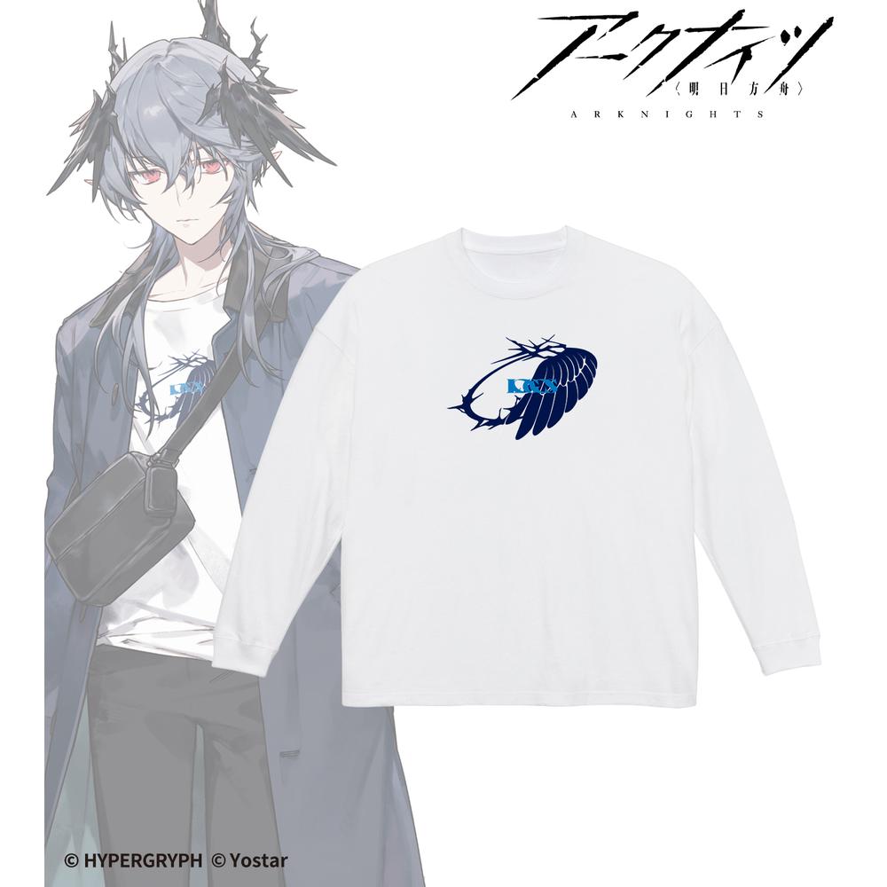 409SKU アークナイツ ロゴス ショッピングver. 着用BIGシルエットロングTシャツユニセックス(サイズ/L) 图片 2 | AniSmile
