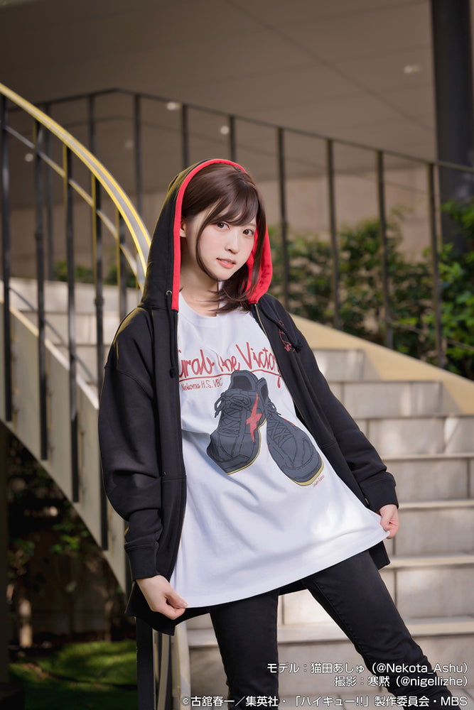 ハイキュー!! TO THE TOP 黒尾鉄朗シューズ Tシャツ/WHITE-L 画像 2 | AniSmile