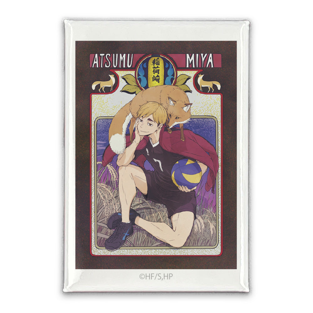 ハイキュー!! 宮 侑 スクエア缶バッジ 飛翔Ver. - AniSmile