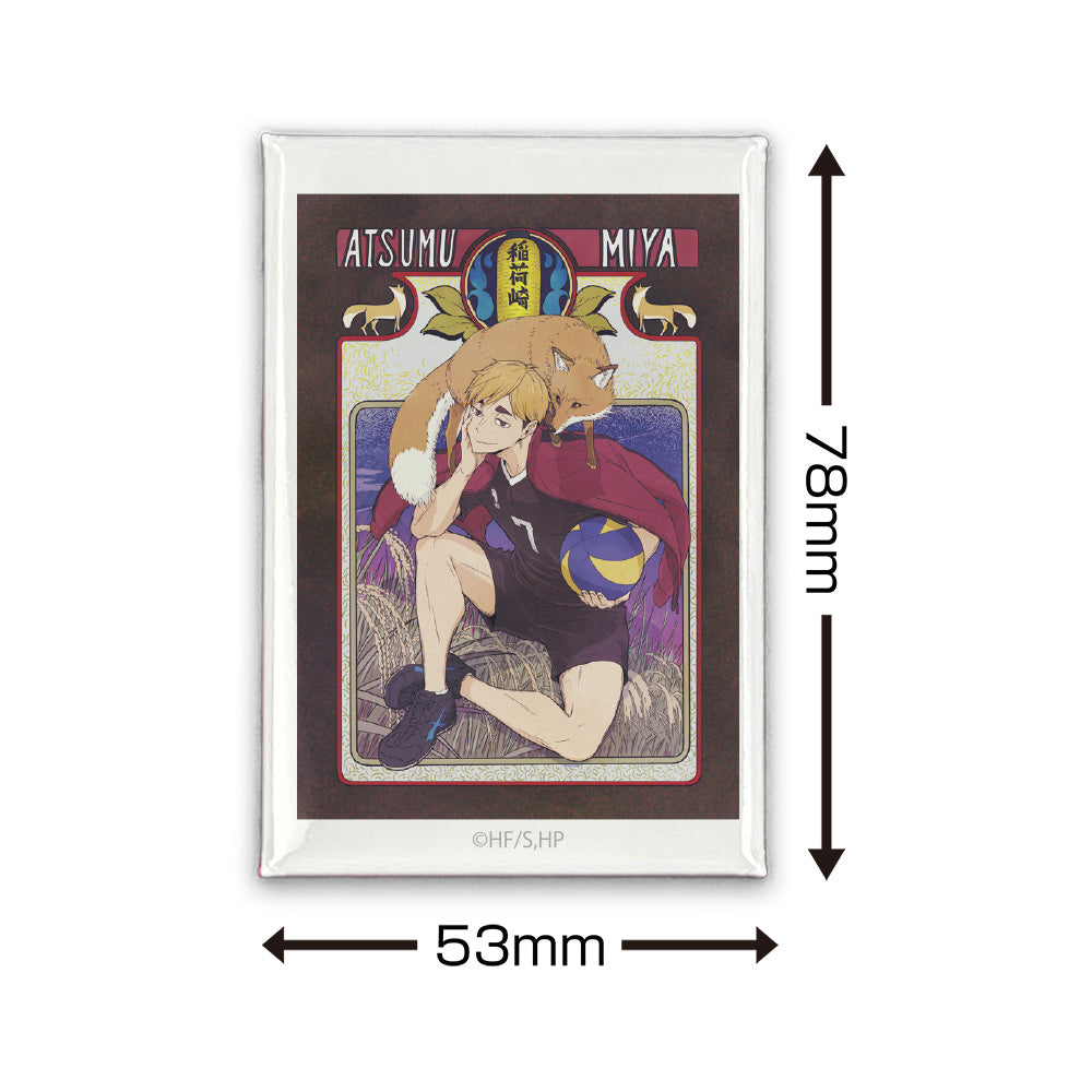 ハイキュー!! 宮 侑 スクエア缶バッジ 飛翔Ver. Image 2 | AniSmile