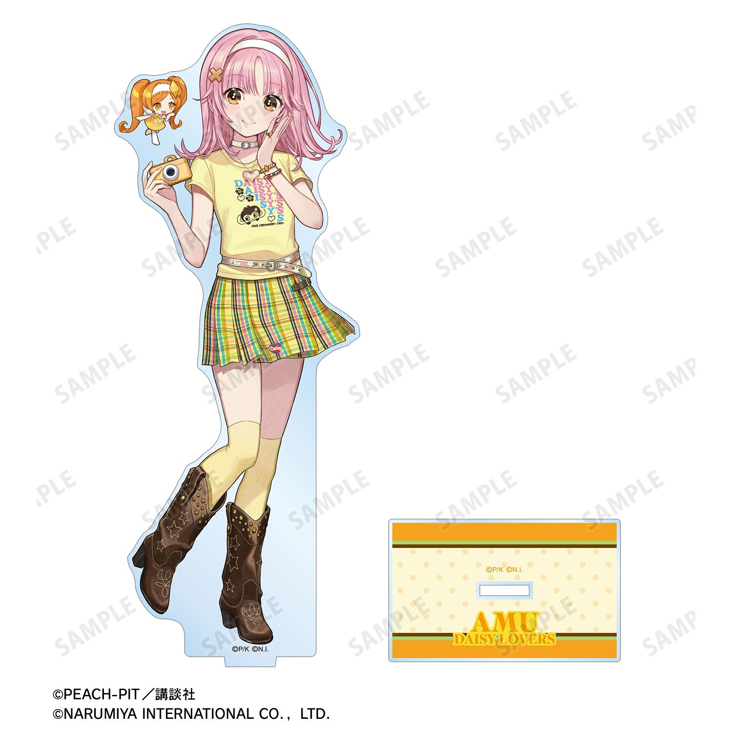 『しゅごキャラ!』 ナルミヤキャラクターズコラボ チェリ子さんイラスト 日奈森 あむ DAISY LOVERS BIGアクリルスタンド 图片 3 | AniSmile