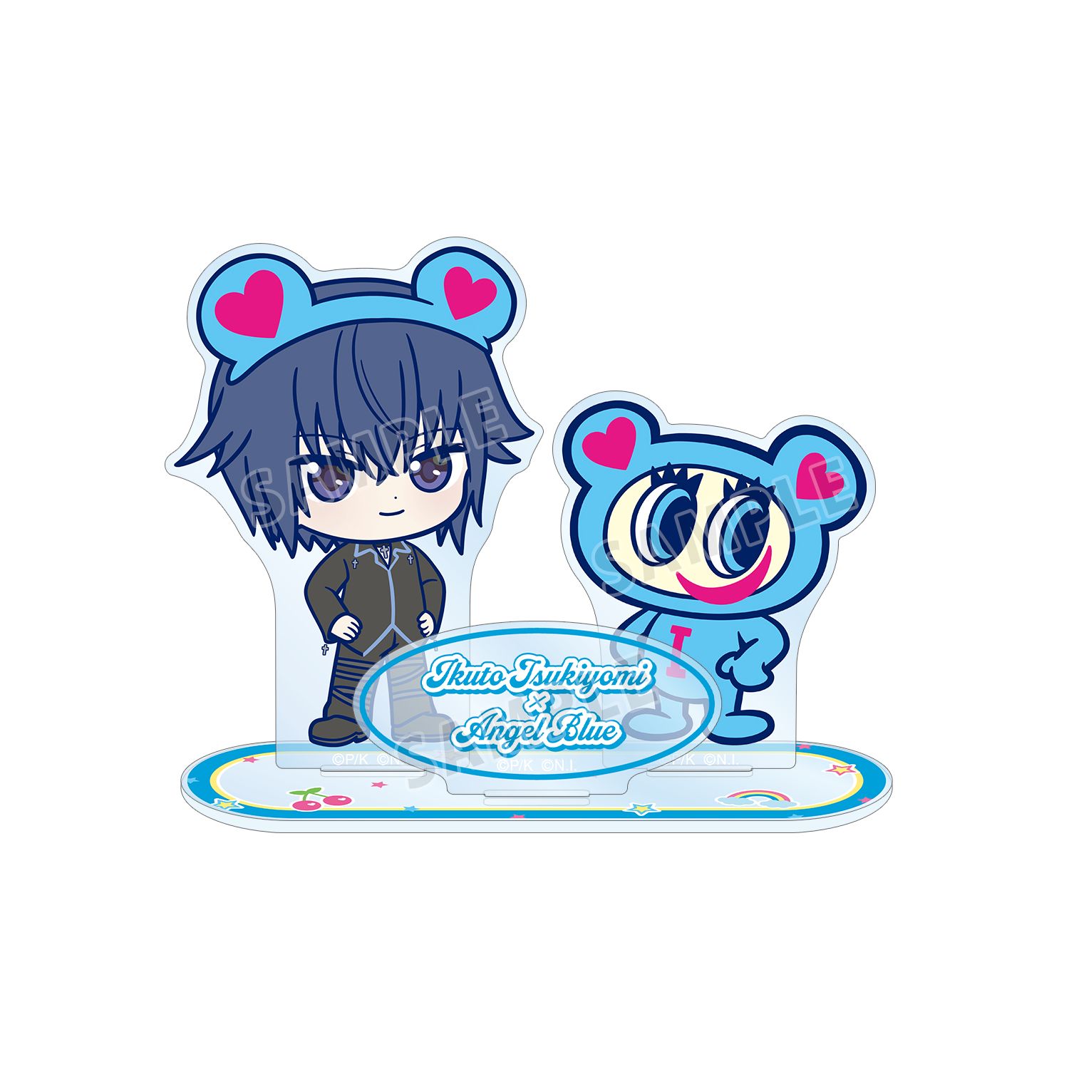 『しゅごキャラ!』 ナルミヤキャラクターズコラボ 月詠 イクト&ナカムラくん ちびキャラ パーツ付きBIGアクリルスタンド - AniSmile
