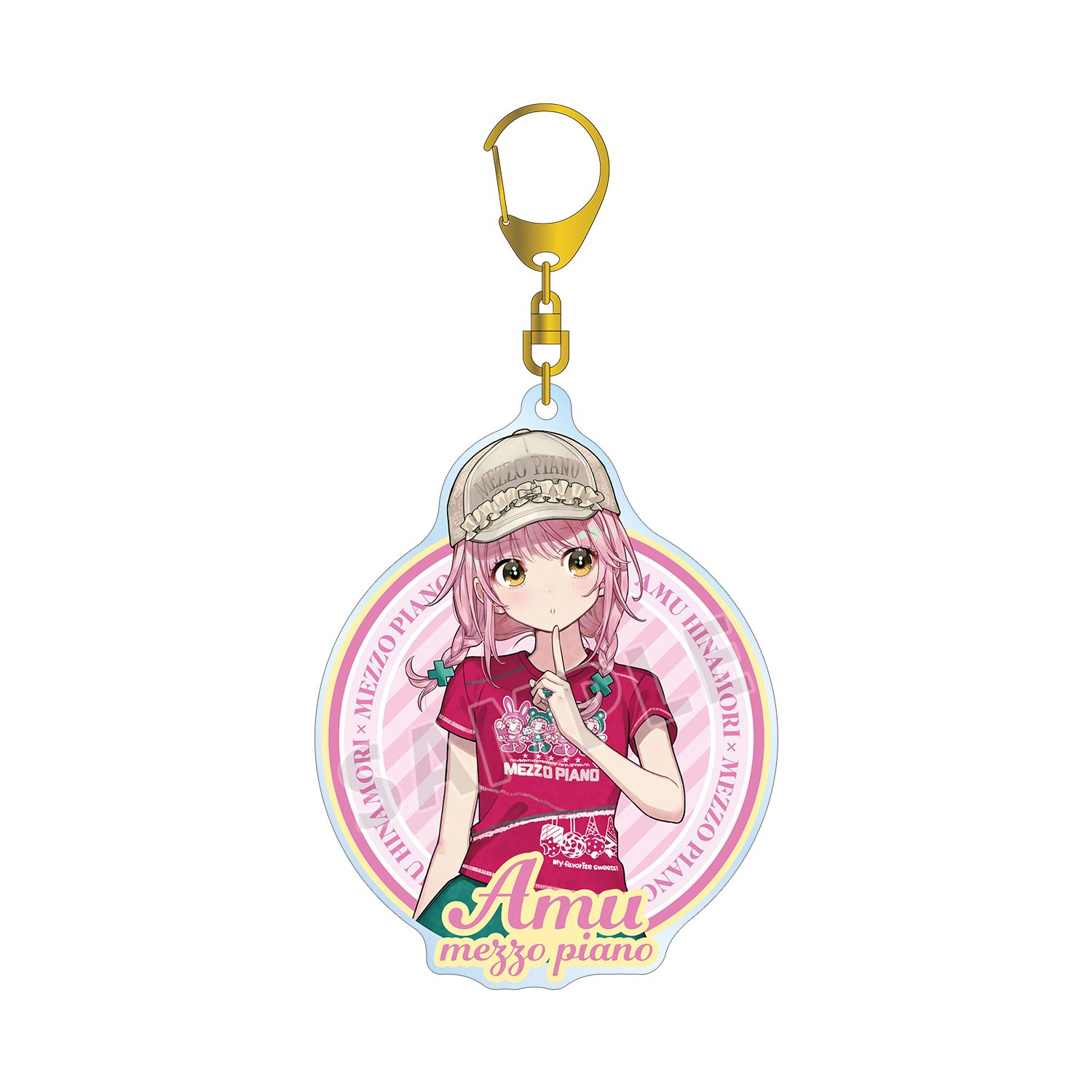 『しゅごキャラ!』 ナルミヤキャラクターズコラボ チェリ子さんイラスト 日奈森 あむ mezzo piano BIGアクリルキーホルダー - AniSmile