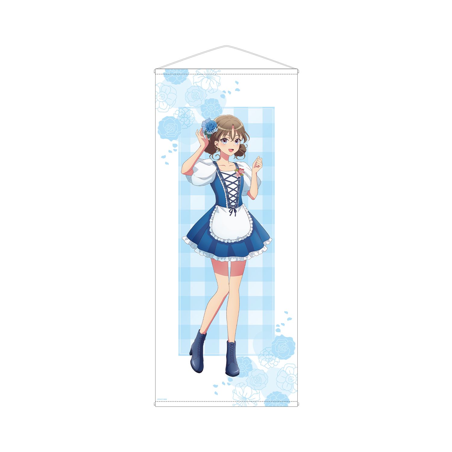 前橋ウィッチーズ 描き下ろし 上泉マイ 花祭りver. 等身大タペストリー - official product image | AniSmile