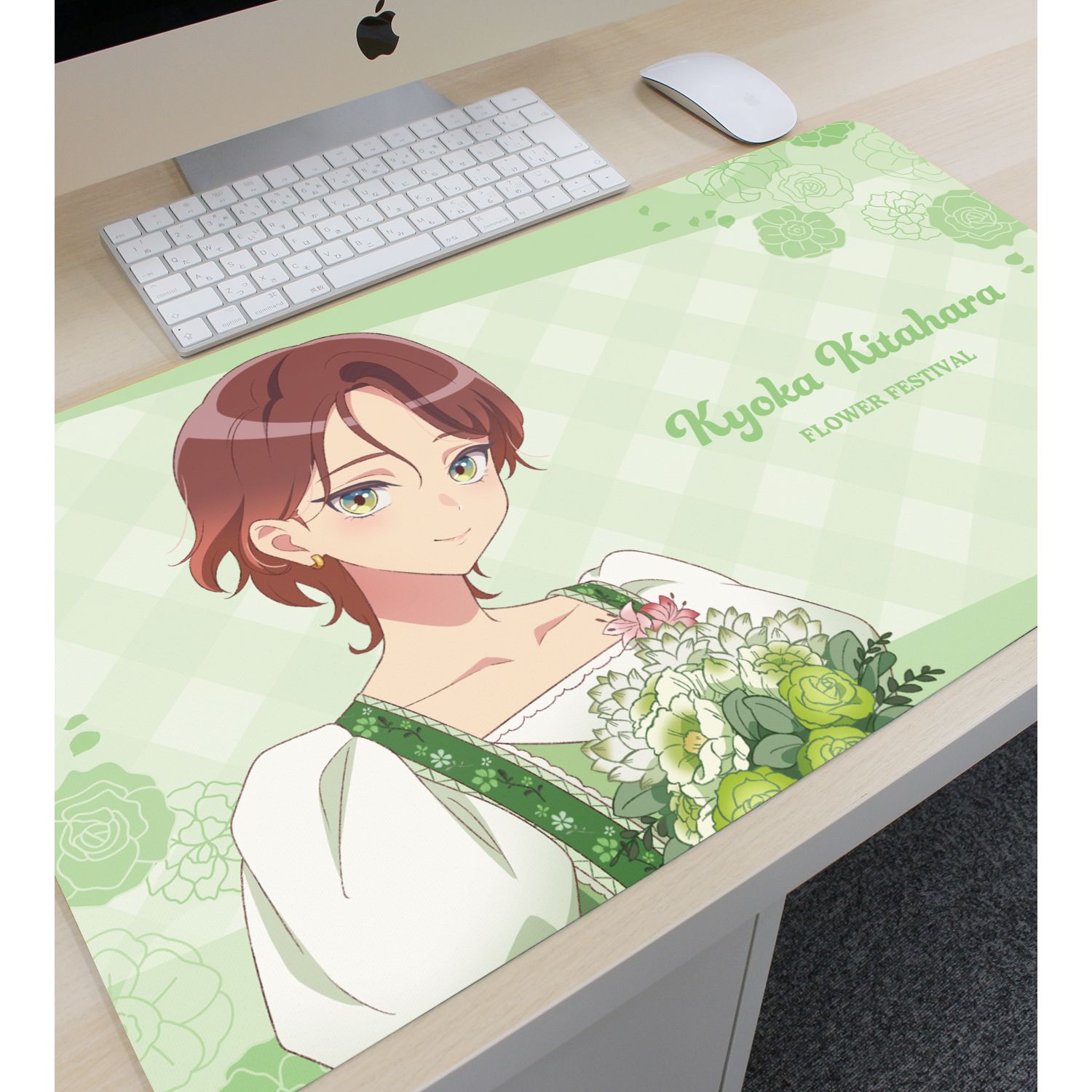 前橋ウィッチーズ 描き下ろし 北原キョウカ 花祭りver. マルチデスクマット 画像 3 | AniSmile