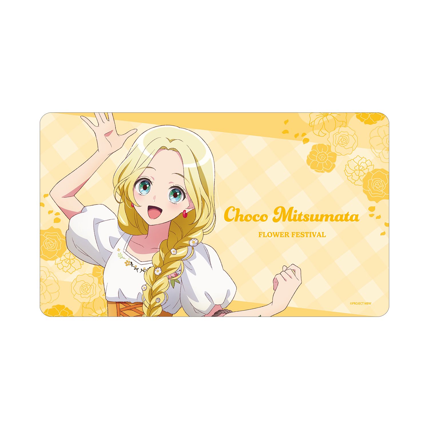 前橋ウィッチーズ 描き下ろし 三俣チョコ 花祭りver. マルチデスクマット - AniSmile